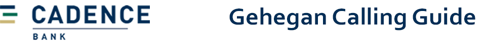 Gehegan Calling Guide